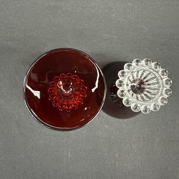 Anchor Hocking Berwick "Boopie" Ruby Red Sherbet/Champagne Glass, Set of 4, VTG - Picture 3 of 8